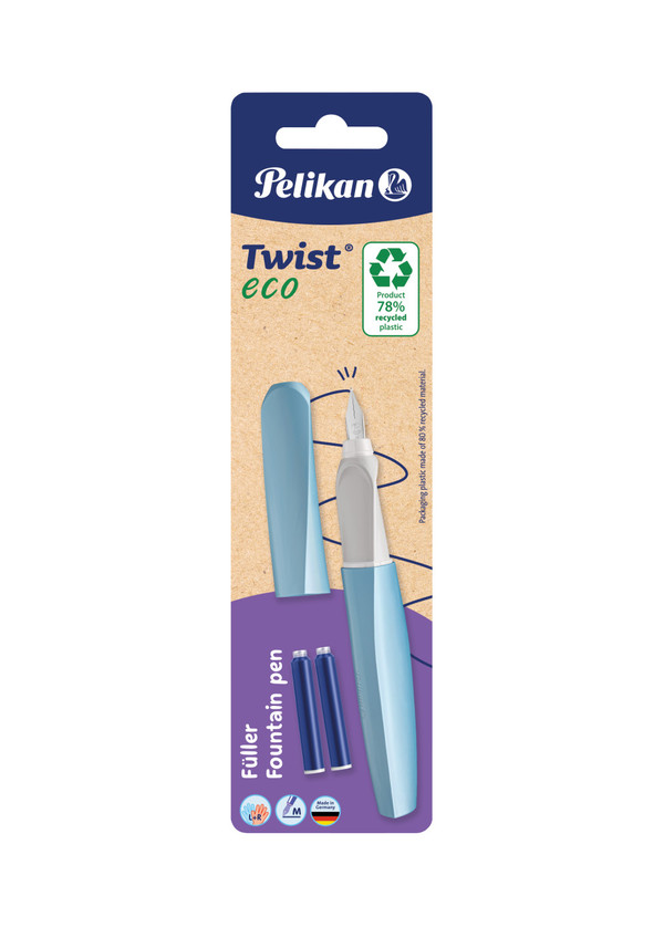 Pióro wieczne pelikan twist eco p457 m + 2 naboje