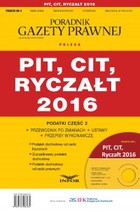 PIT, CIT, Ryczałt 2016 - pdf