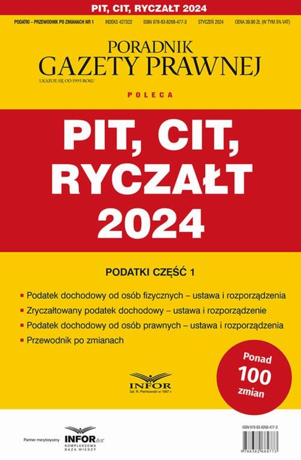 Pit Cit Ryczałt 2024 Podatki Część 1 - pdf