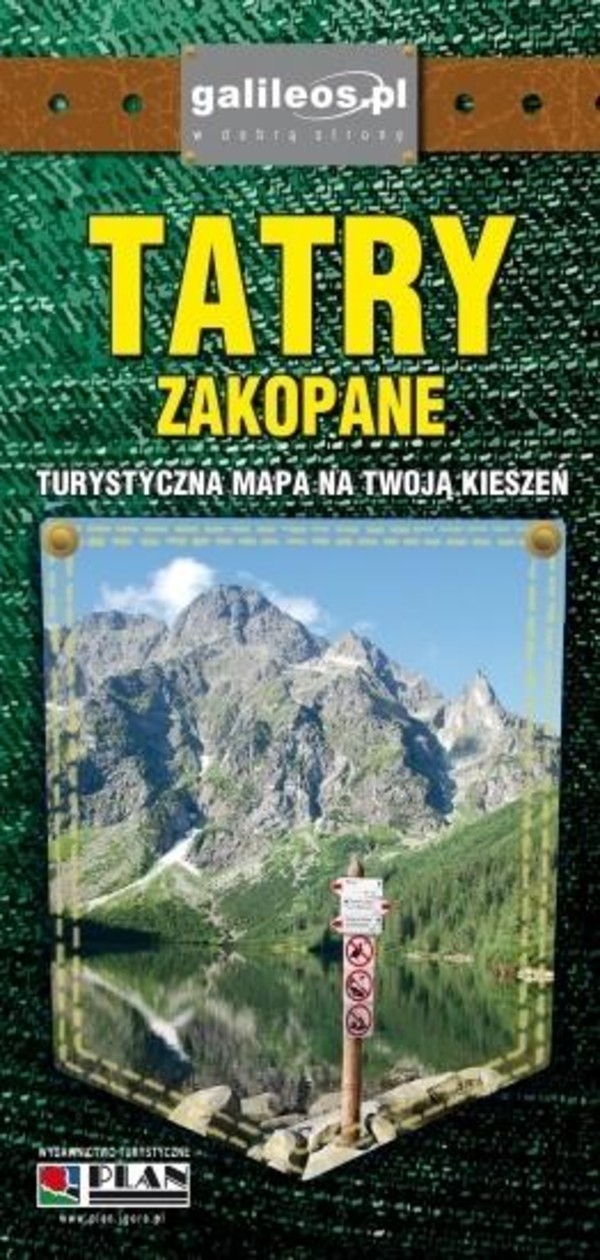 Tatry, Zakopane Mapa turystyczna kieszonkowa