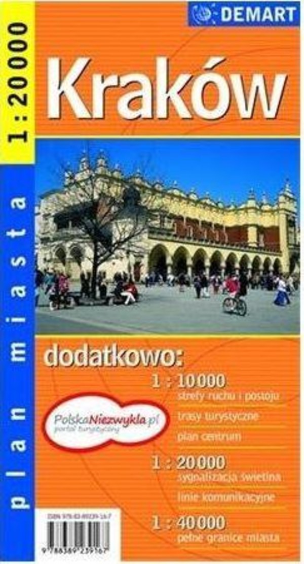 Plan mista. Kraków (razy 3) Skala 1:40 000