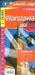 Plan mista. Warszawa (plastik) Skala 1:26 000