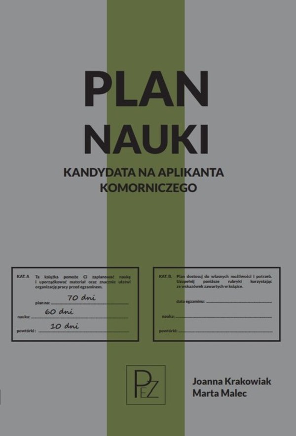 Plan nauki kandydata na aplikanta komorniczego