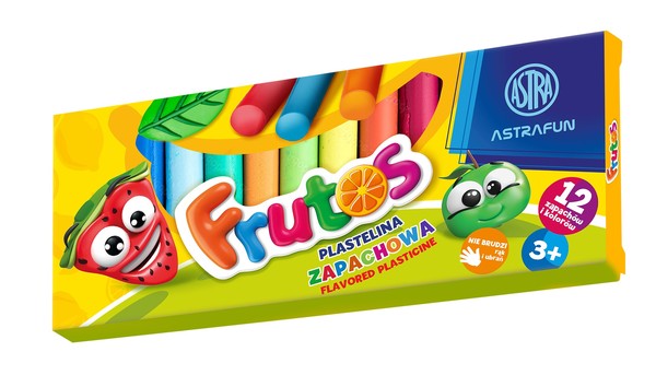 Plastelina zapachowa astra frutos 12 kolorów