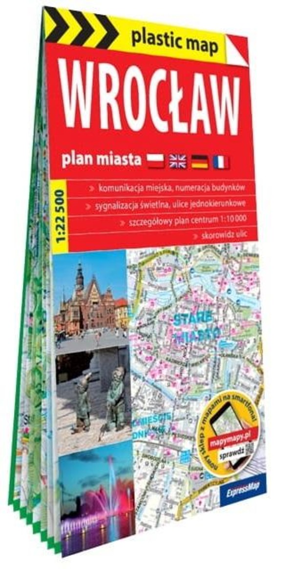 Plastic map Wrocław 1:22 500