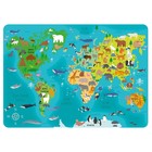 Podkładka laminowana Mapa Świata - Zwierzęta