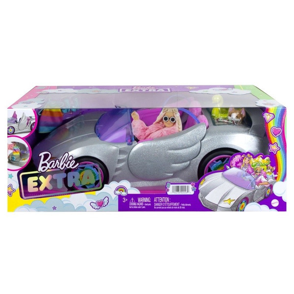 Pojazd Kabriolet gwiazd Barbie Extra + akcesoria