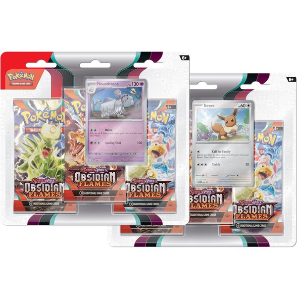 Gra Pokémon TCG: Scarlet & Violet - Obsidian Flames - 3-pack blister box