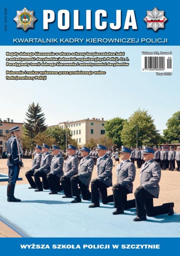 Policja. Kwartalnik kadry kierowniczej Policji 3/2019 - pdf
