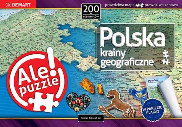 Puzzle Polska Krainy geograficzne 200 elementów