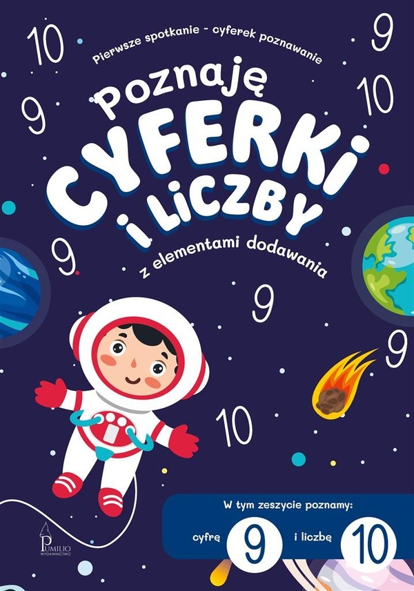 Poznaję cyferki i liczby 9,10 z elementami dodawania