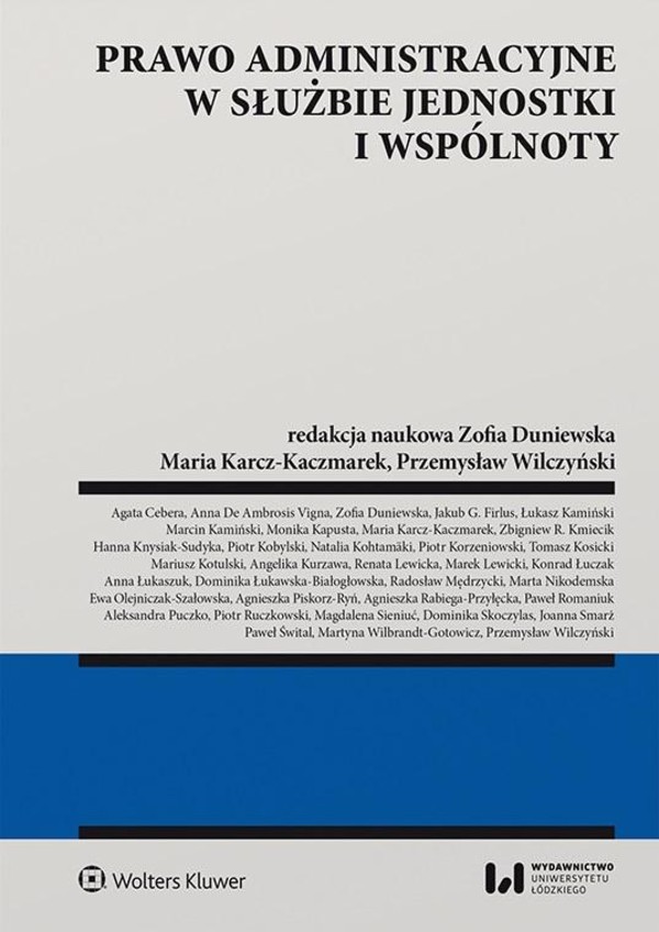 Prawo administracyjne w służbie jednostki i wspólnoty