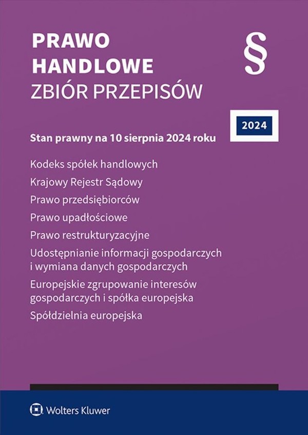 Prawo handlowe Zbiór przepisów