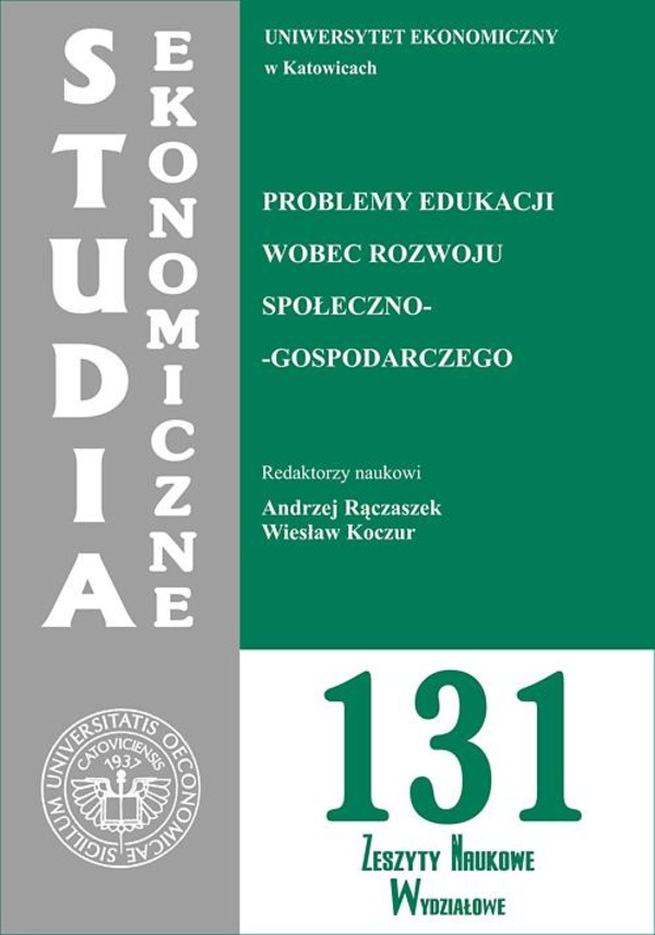 Problemy edukacji wobec rozwoju społeczno-gospodarczego. SE 131 - pdf