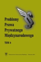 Problemy Prawa Prywatnego Międzynarodowego. T. 9 - pdf