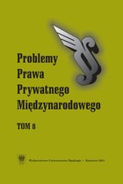 Problemy Prawa Prywatnego Międzynarodowego. T. 8 - pdf