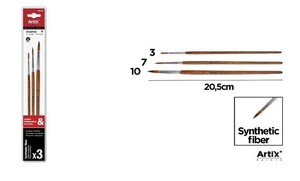 Profesjonale pędzle malarskie 3szt