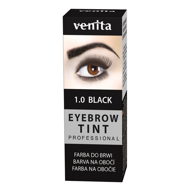 Professional Eyebrow Tint 1.0 Black Farba do brwi w proszku