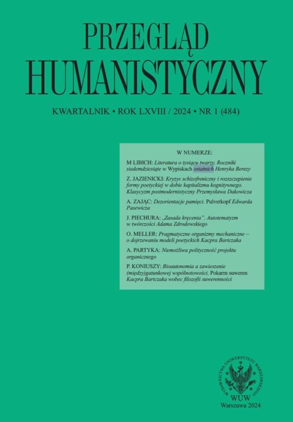 Przegląd Humanistyczny 2024/1 (484) - pdf