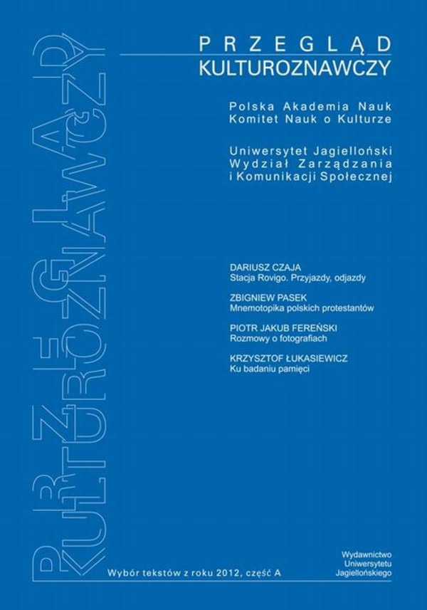 Przegląd Kulturoznawczy Rok 2012 - pdf