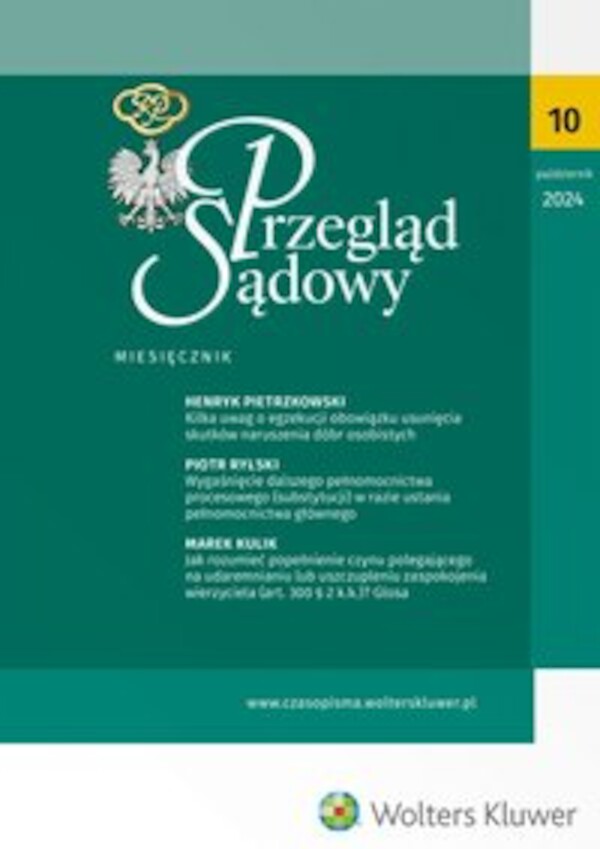 Przegląd Sądowy. Nr 10/2024 - pdf 202410