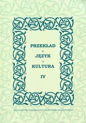 Przekład, Język, Kultura IV