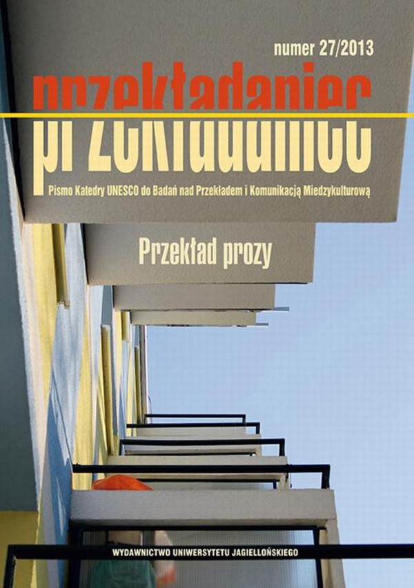 Przekład prozy. Przekładaniec, nr 27 - pdf