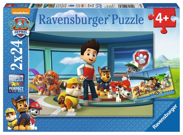 Puzzle Psi Patrol Rubble i przyjaciele 2x24 elementy