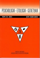 Psychologia - etologia - genetyka nr 23/2011 - pdf