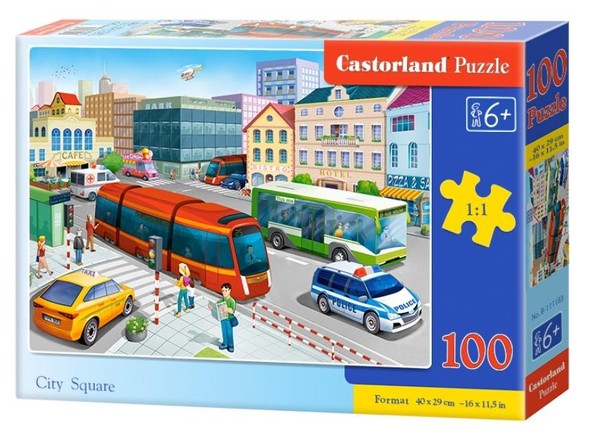 Puzzle Plac miejski 100 elementów