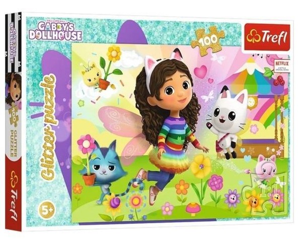 Puzzle Glitter Brokatowa Gabi 100 elementów