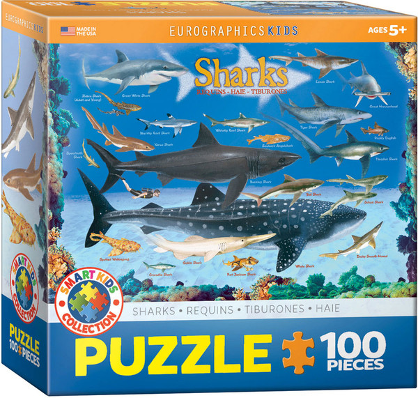 Puzzle Smartkids Rekiny 100 elementów