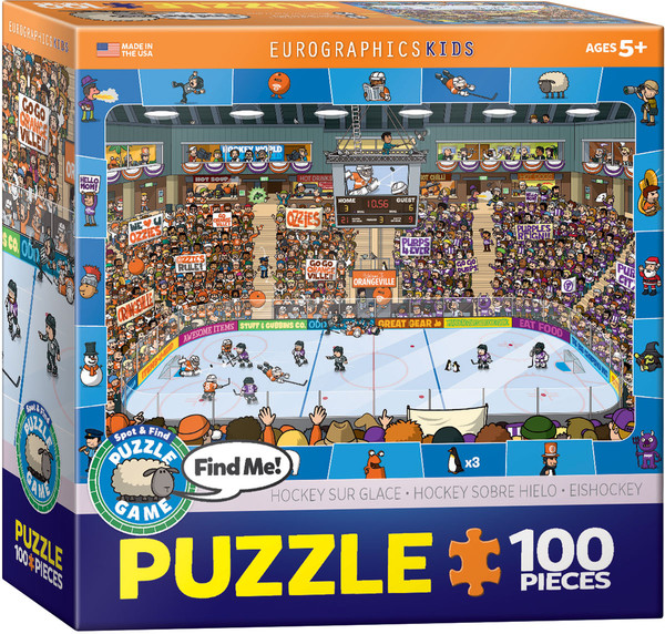 Puzzle Spot&Find Hokej 100 elementów
