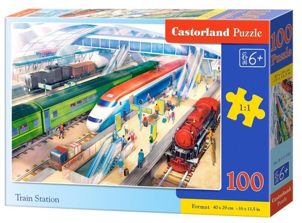 Puzzle Dworzec Kolejowy 100 elementów