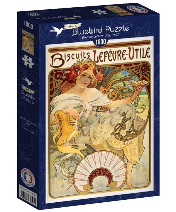 Puzzle Ciasteczka Lefevre-Utile, Alfons Mucha 1000 elementów