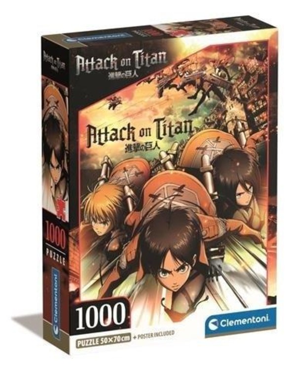 Puzzle Compact Anime Attack on Titans 1000 elementów