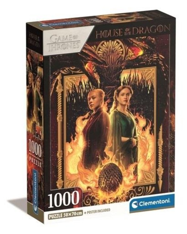 Puzzle Compact House Of The Dragon 1000 elementów