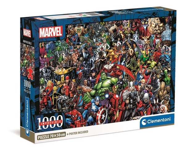 Puzzle Compact Impossible Marvel 1000 elementów