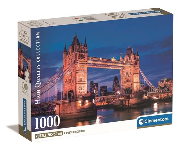 Puzzle Compact Tower Bridge nocą 1000 elementów