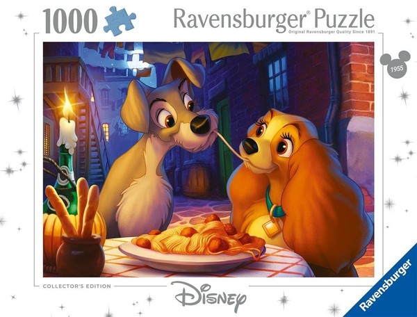 Puzzle Disney Classics Zakochany kundel 1000 elementów