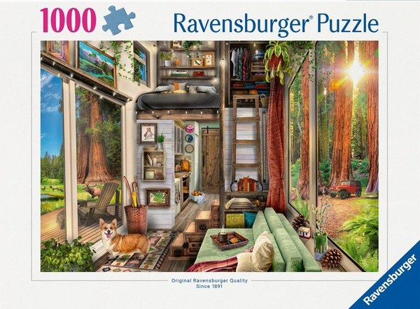 Puzzle Domek w lesie 1000 elementów