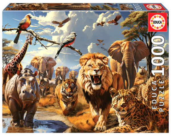 Puzzle Dzikie zwierzęta 1000 elementów