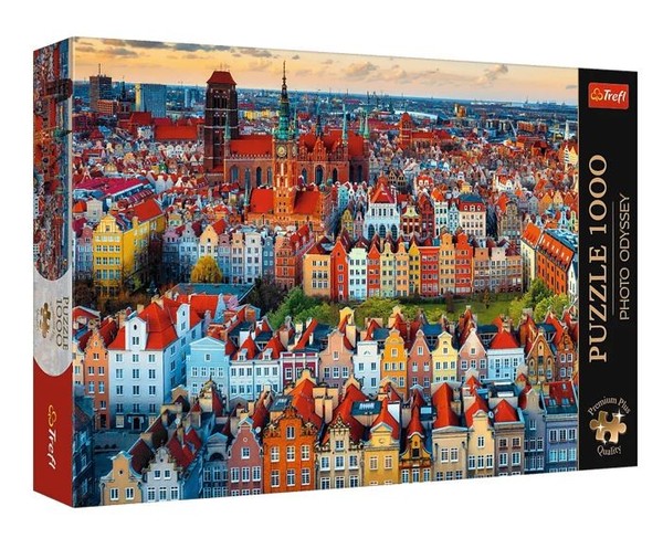 Puzzle Premium Plus Quality Widok na Gdańsk, Polska 1000 elementów