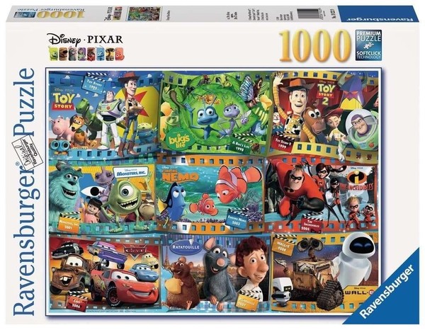 Puzzle Filmy Disney Pixar 1000 elementów