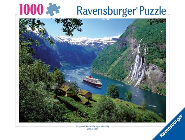 Puzzle Fiord w Norwegii 1000 elementów