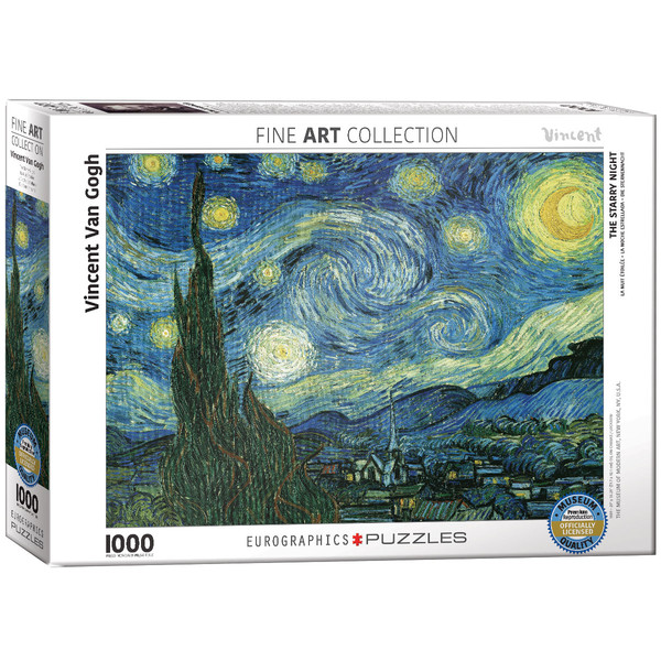 Puzzle Gwiaździsta noc, Vincent Van Gogh 1000 elementów