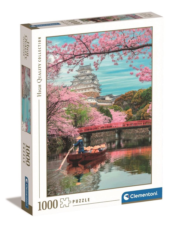 Puzzle Zamek Himeji wiosną 1000 elementów