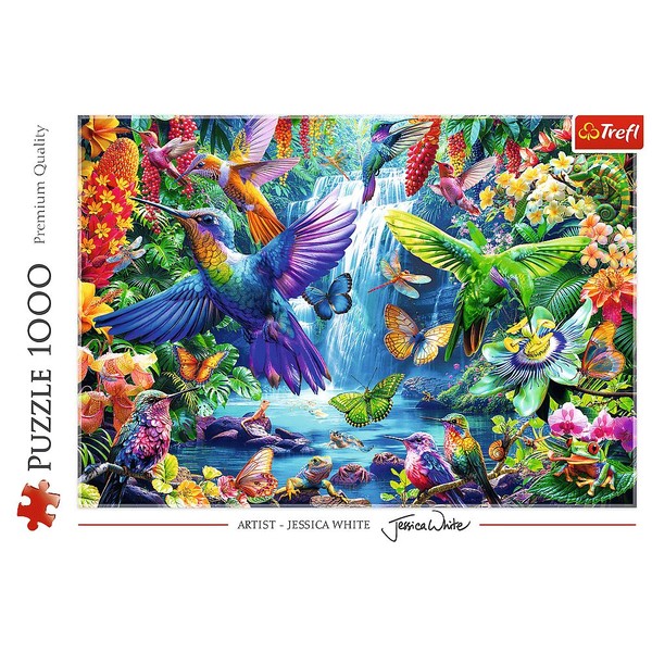 Puzzle Kolibry w tropikach 1000 elementów