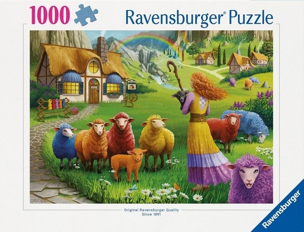 Puzzle Kolorowa wełna 1000 elementów