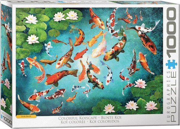 Puzzle Kolorowe Koi 1000 elementów